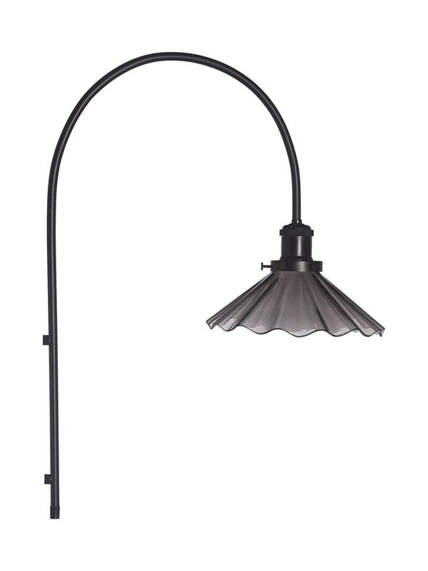 PR Home August Vägglampa Svart Veckad 25cm