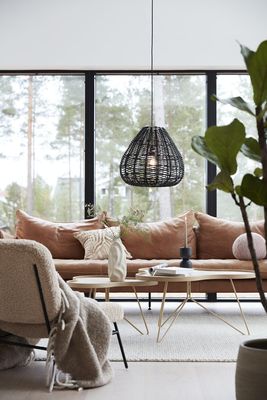 Adelle Taklampa Svart 43cm | PR Home