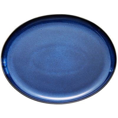 Lene Bjerre Amera Bricka Blå Stengods 34x27 cm