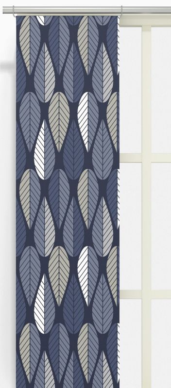 Blader mörkblå panellängd 2 pack Arvidssons Textil