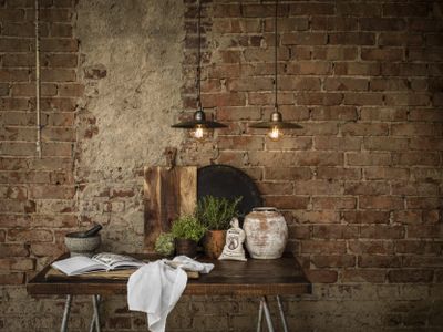 Como Taklampa Rustik Guld 28cm | PR Home