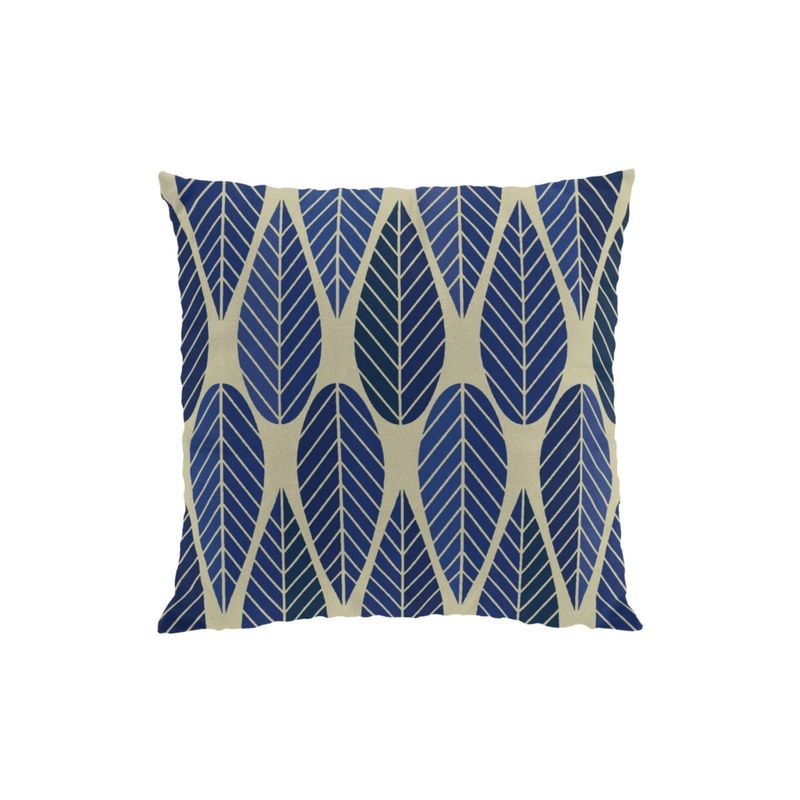 Blader (culla) blå kuddfodral Arvidssons Textil