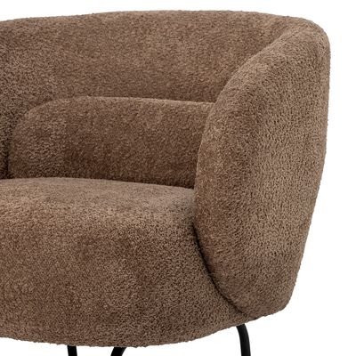 Fåtölj Brun Polyester Harry | Bloomingville