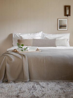 Svanefors Trond Kuddfodral Beige 35x80 cm