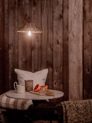 PR Home Lisen Taklampa Brun natur 27 cm