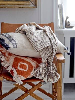Kudde Orange Bomull Ester | Bloomingville