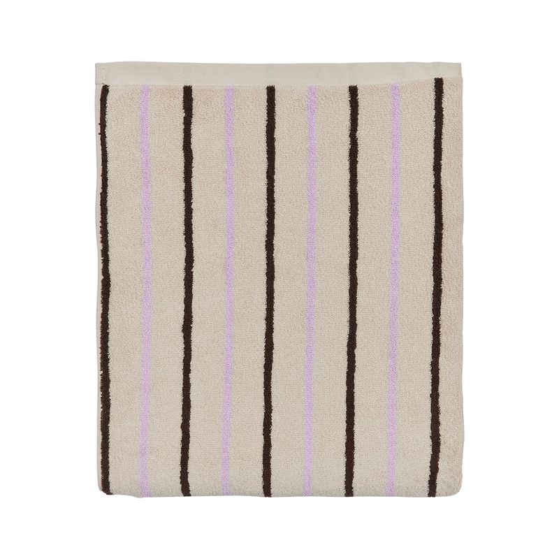 Handduk Beige / Brun / Lavendel Ekologisk Bomull OYOY LIVING