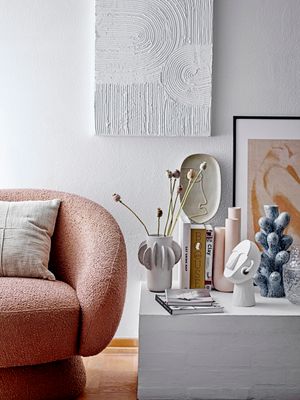 Illustration med ram Svart Furu Marionn | Bloomingville