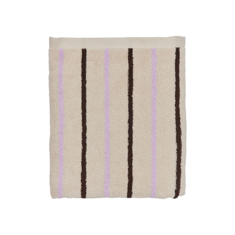 Handduk Beige / Brun / Lavendel Ekologisk Bomull OYOY LIVING