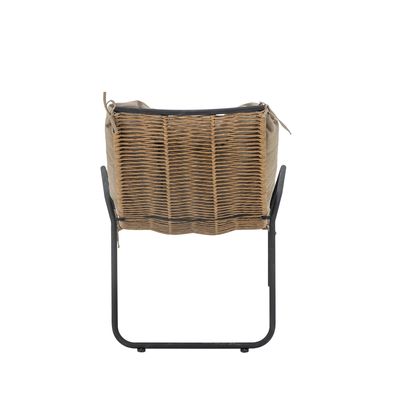 Boel Solstol med pall Natur Metall H77cm Set om 2 Bloomingville