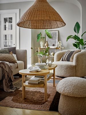 Sittpuff Natur Polyester Bocca | Bloomingville