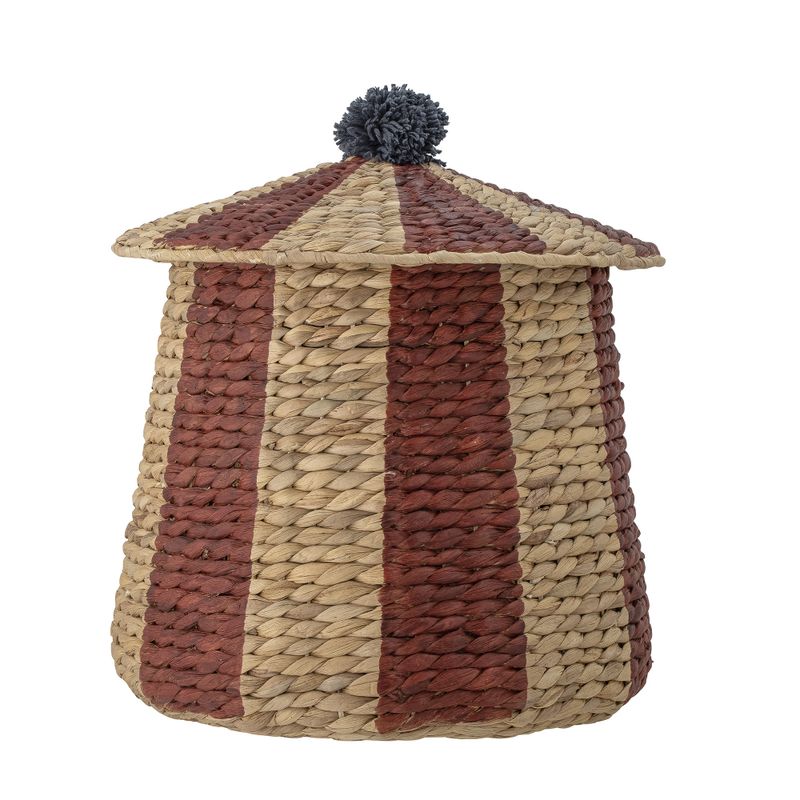 Birsen Korg m/lock Röd Vattenhyacint Ø40 cm Bloomingville Mini