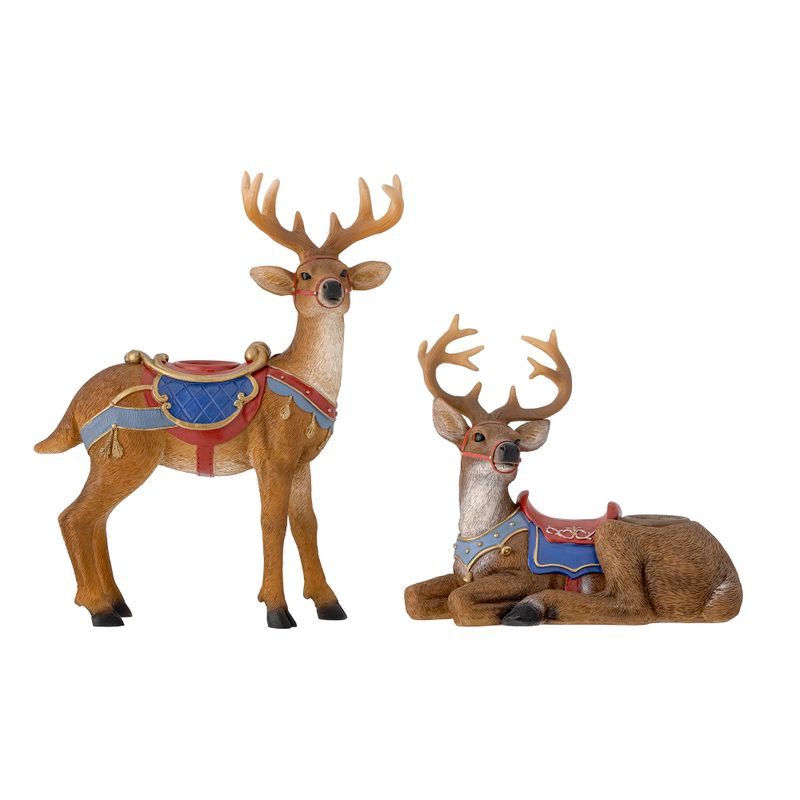 Ljusstake Brun Polyresin Glory Set om 2 | Bloomingville