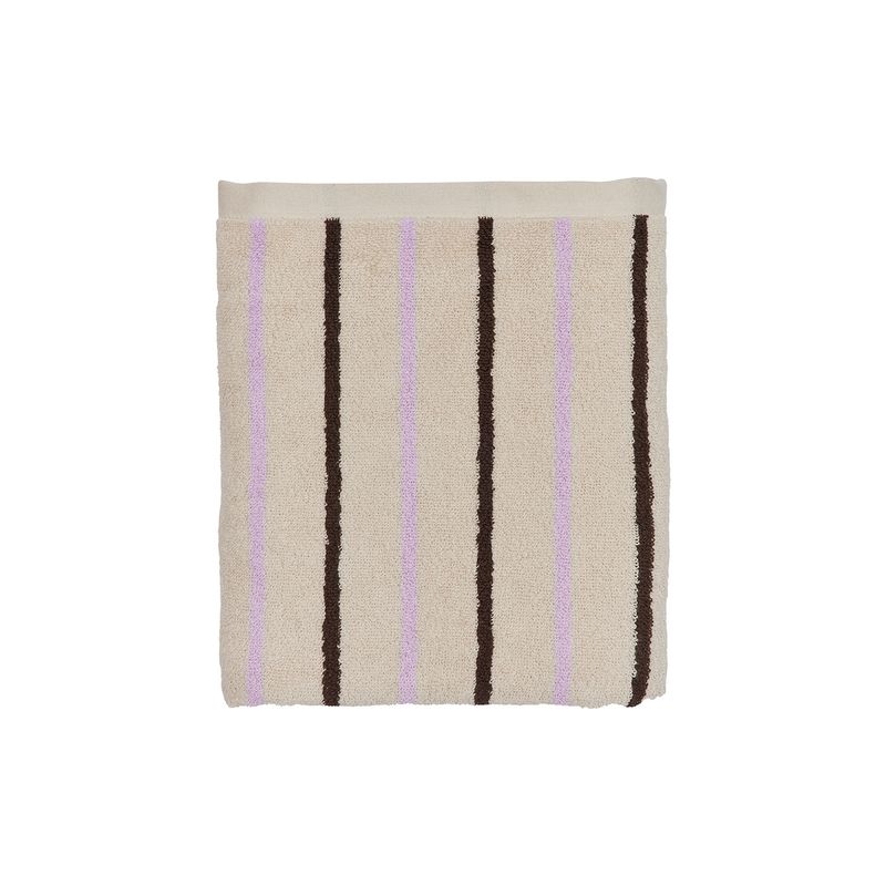 Handduk Beige / Brun / Lavendel Ekologisk Bomull OYOY LIVING