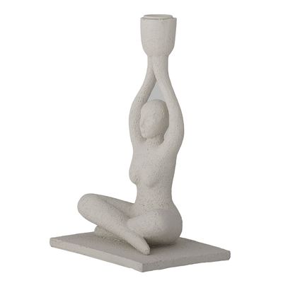 Ljusstake Vit Polyresin Lucie | Bloomingville