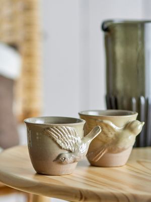 Mugg Brun Stengods Bealu Set om 2 | Bloomingville
