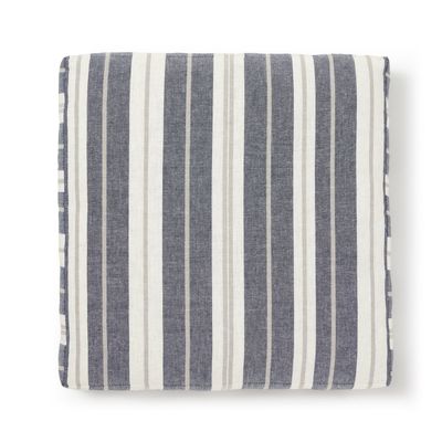 Jakobsdals Riga Sittdyna 40x40x5 cm Blå/Vit
