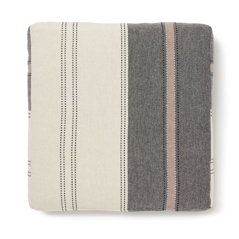 Jakobsdals Lea Sittdyna 40x40x5 cm Svart/Offwhite