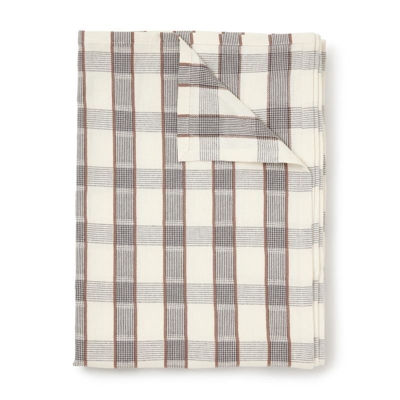 Jakobdahls Quadro Duk 140x260 cm Svart/Offwhite