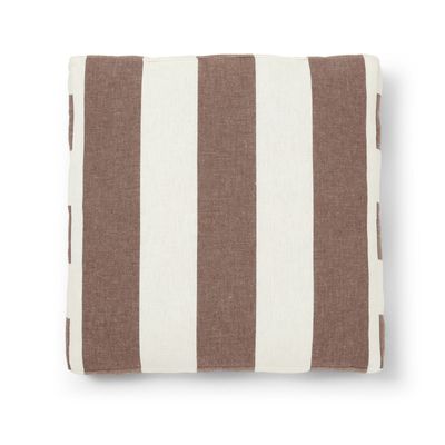 Jakobsdals Striato Sittdyna 40x40x5 cm Brun/Offwhite