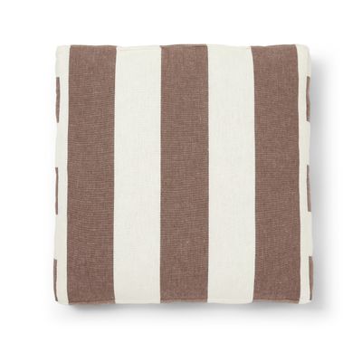 Jakobdahls Striato Sittdyna 40x40x5 cm Brun/Offwhite