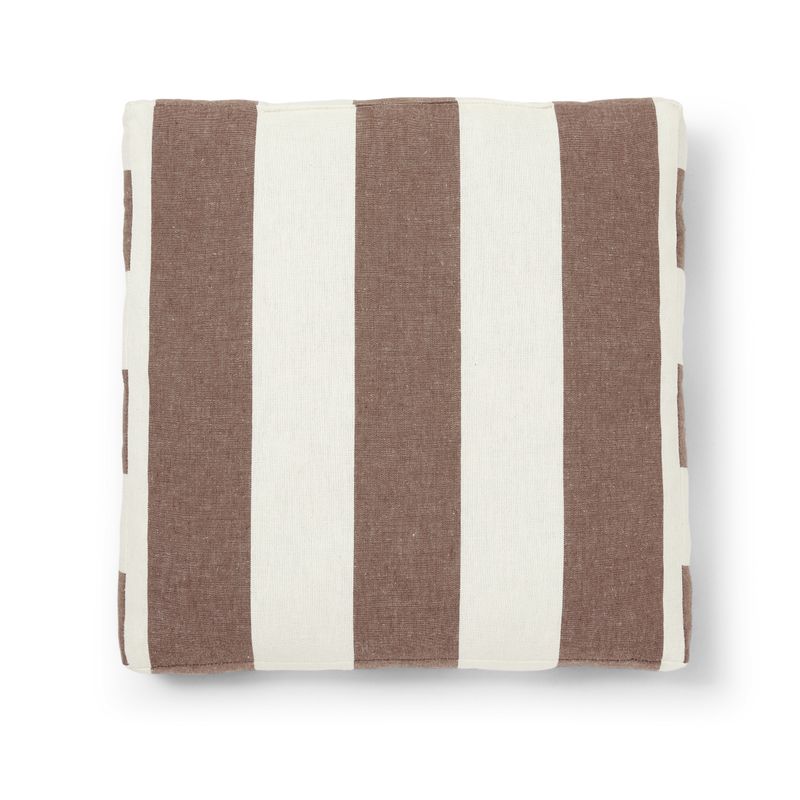 Jakobdahls Striato Sittdyna 40x40x5 cm Brun/Offwhite