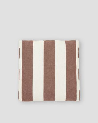Jakobdahls Striato Sittdyna 40x40x5 cm Brun/Offwhite