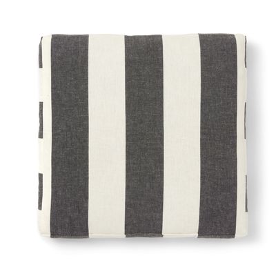 Jakobsdals Striato Sittdyna 40x40x5 cm Svart/Offwhite
