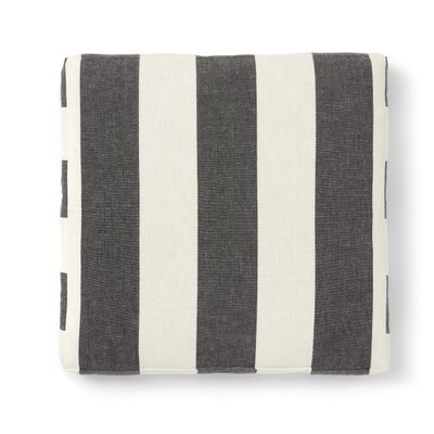 Jakobdahls Striato Sittdyna 40x40x5 cm Svart/Offwhite