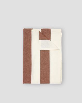 Jakobdahls Striato Duk 140x260 cm Brun/Offwhite
