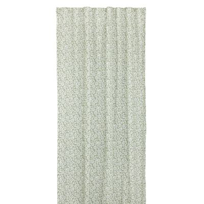 Jakobsdals Fiora Gardinset 2x140x240 cm Grön/Vit