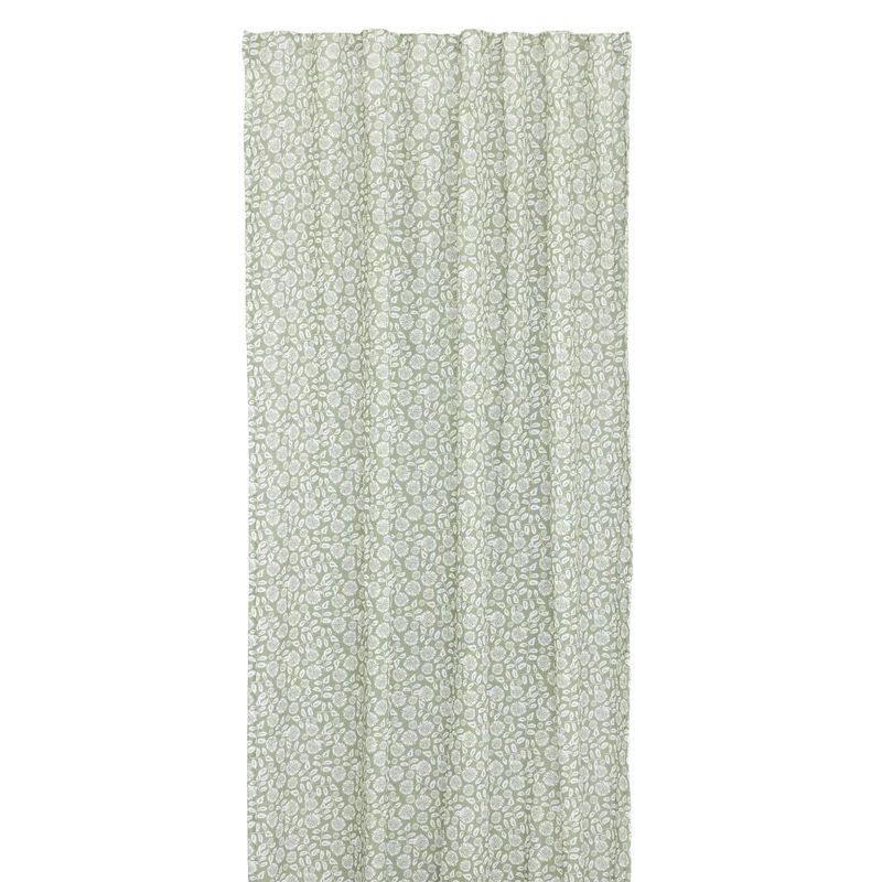 Jakobsdals Fiora Gardinset 2x140x240 cm Grön/Vit
