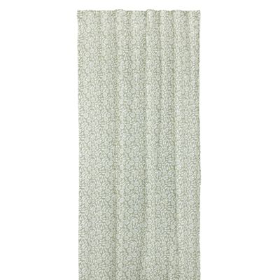 Jakobdahls Fiora Gardinset 2x140x240 cm Grön/Vit