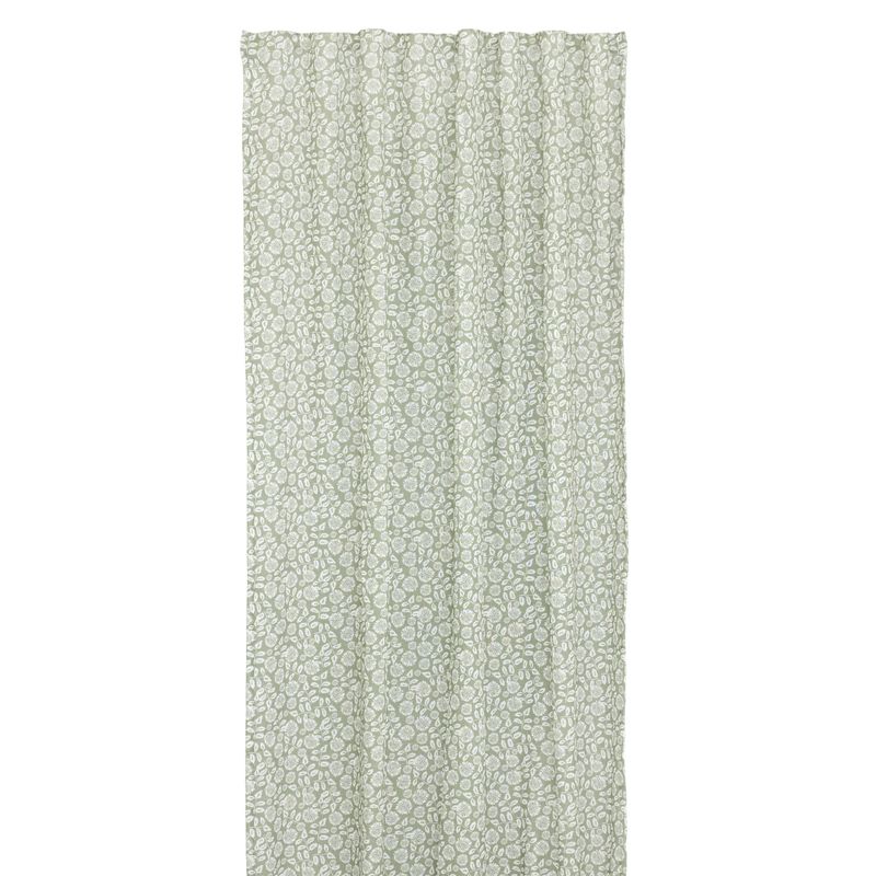 Jakobdahls Fiora Gardinset 2x140x240 cm Grön/Vit