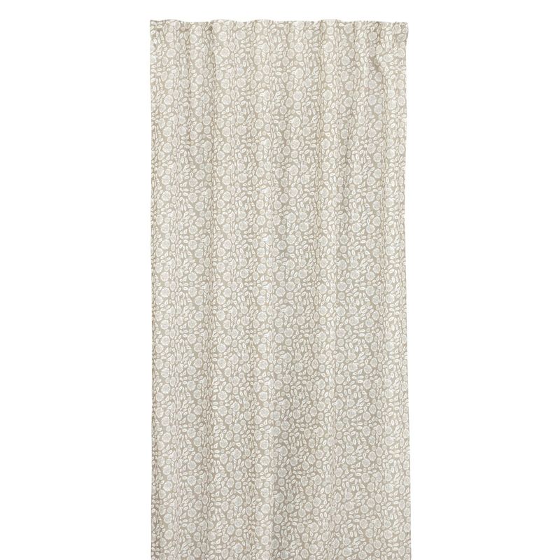 Jakobsdals Fiora Gardinset 2x140x240 cm Beige/Vit