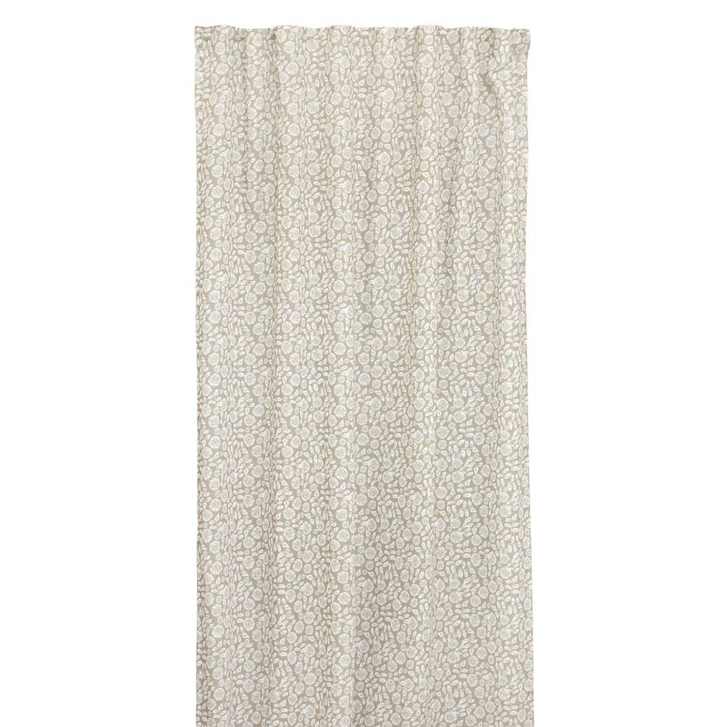 Jakobdahls Fiora Gardinset 2x140x240 cm Beige/Vit