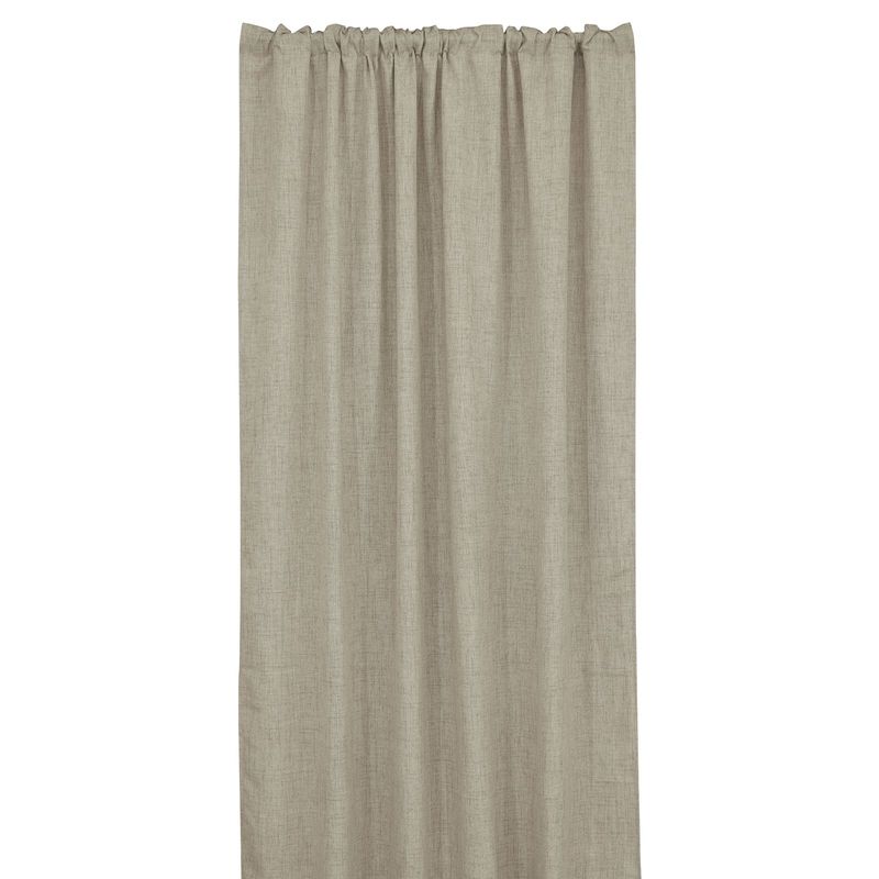 Jakobsdals Malin Gardinset med rynkba 2x140x275cm Natur
