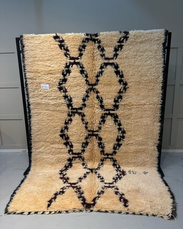 Jakobdahls Vintage Matta M 306x174 cm Natur/Svart