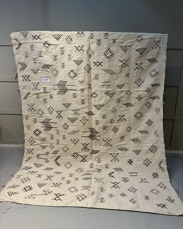 Jakobdahls Vintage Matta L 180x310 cm 2 Offwhite/Brun