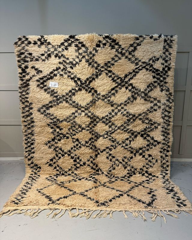 Jakobdahls Vintage Matta L 190x300 cm Natur/Svart