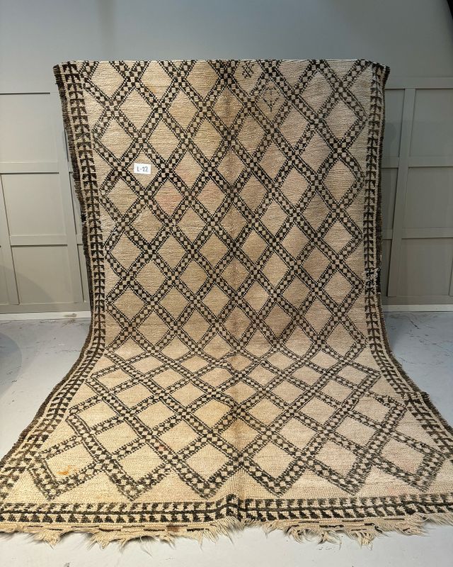 Jakobdahls Vintage Matta L 347x195 cm Natur/Svart