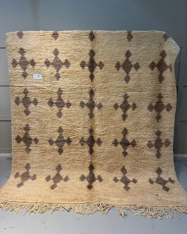 Jakobdahls Vintage matta L Vintage rug L 298x205 cm Natur/Brun