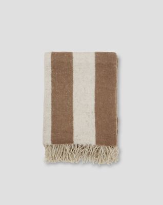 Jakobsdals Zara blockstripe Pläd 130x170 cm Ekollon