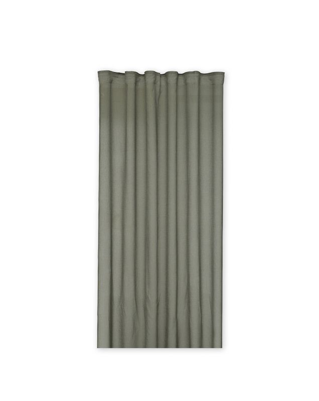 Jakobdahls Brooke Gardinset 2-pack 2x140x275cm Mossa