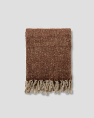 Jakobsdals Zara Brushed Pläd 130x170 cm Beige
