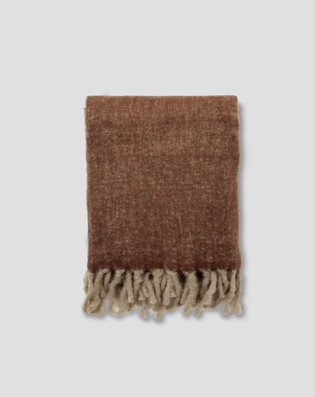 Jakobsdals Zara Brushed Pläd 130x170 cm Beige