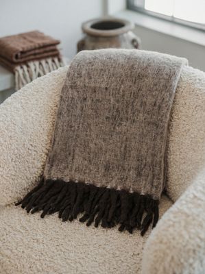 Jakobsdals Storm Loom Pläd 130x170 cm Brun