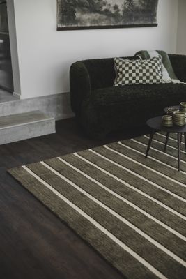 Jakobsdals Deco Stripe Matta 200x300 cm Mossa