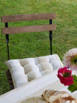 Svanefors Louise Stolsdyna Beige 40x40 cm