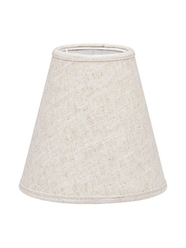 PR Home Toppringskärm E14 Lin Natur/vit 15cm